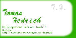 tamas hedrich business card